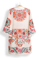 JP5112 Audrey Abstract Cover Up Dress - MiMi Wholesale
