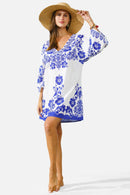 JP5113 Brooklyn Floral Cover Up Dress - MiMi Wholesale