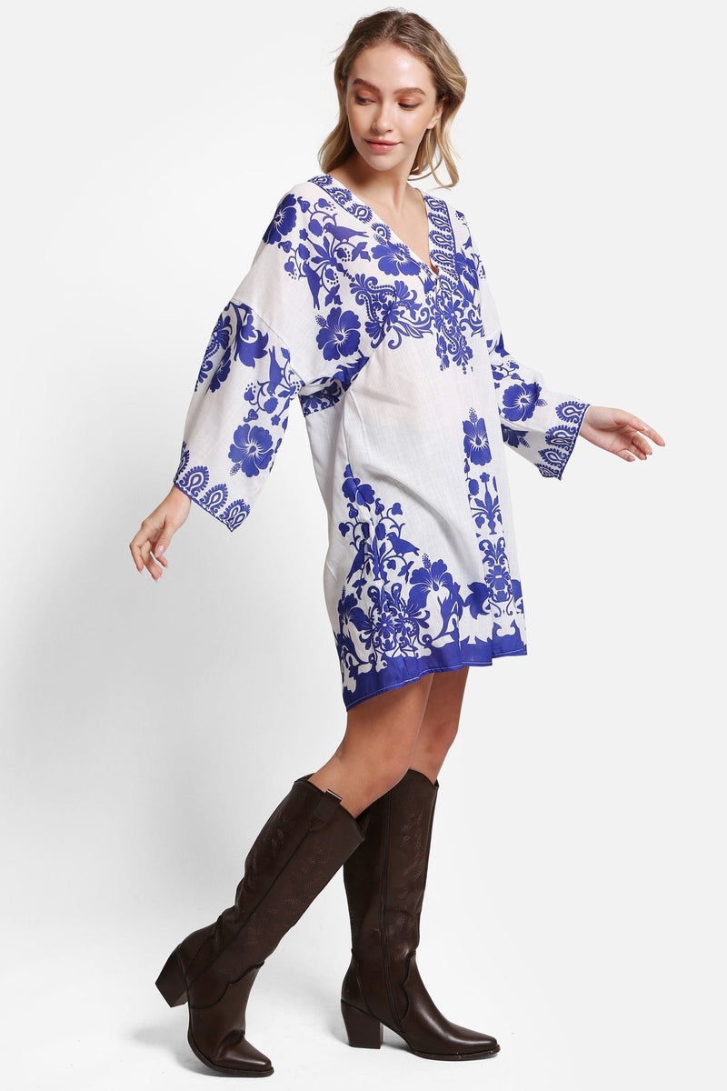 JP5113 Brooklyn Floral Cover Up Dress - MiMi Wholesale