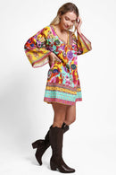 JP5114 Caroline Floral Cover Up Dress - MiMi Wholesale