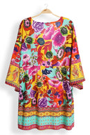 JP5114 Caroline Floral Cover Up Dress - MiMi Wholesale