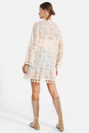 JP5204 Emery Tassel Tie Knot Lace Cover Up - MiMi Wholesale