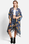 JP5231 Hadley Floral Kimono With Tassels - MiMi Wholesale