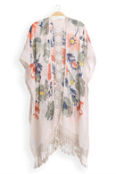 JP5232 Piper Floral Kimono With Tassels - MiMi Wholesale