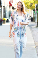 JP5232 Piper Floral Kimono With Tassels - MiMi Wholesale