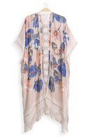 JP5232 Piper Floral Kimono With Tassels - MiMi Wholesale