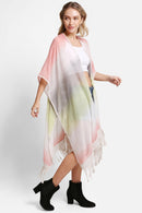 JP5233 Julia Tie Dye Kimono With Tassels - MiMi Wholesale