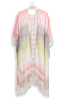 JP5233 Julia Tie Dye Kimono With Tassels - MiMi Wholesale