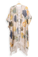 JP5234 Juniper Floral Kimono With Tassels - MiMi Wholesale
