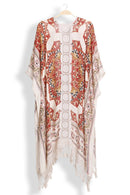 JP5235 Victoria Mandala Kimono With Tassels - MiMi Wholesale