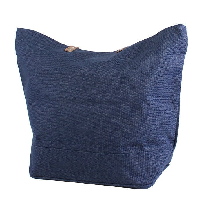 JUTE Leather Handle Jute Burlap Tote - MiMi Wholesale