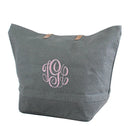 JUTE Leather Handle Jute Burlap Tote - MiMi Wholesale