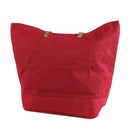 JUTE Leather Handle Jute Burlap Tote - MiMi Wholesale