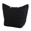 JUTE Leather Handle Jute Burlap Tote - MiMi Wholesale