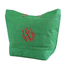 JUTE Leather Handle Jute Burlap Tote - MiMi Wholesale