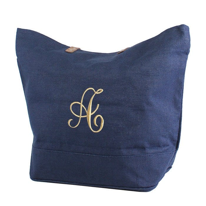 JUTE Leather Handle Jute Burlap Tote - MiMi Wholesale