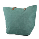 JUTE Leather Handle Jute Burlap Tote - MiMi Wholesale