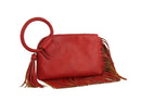 JY0378 Fringe Soft Vegan Leather Wristlet/Clutch - MiMi Wholesale