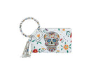JY0406 Gabriela Sugar Skull Day of the Dead Tassel Wristlet/Clutch - MiMi Wholesale