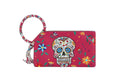 JY0406 Gabriela Sugar Skull Day of the Dead Tassel Wristlet/Clutch - MiMi Wholesale