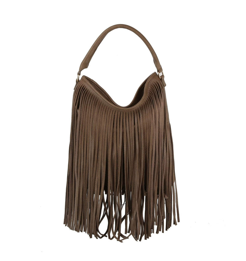 JY0465 Hana Boho Fringe Hobo Bag - MiMi Wholesale