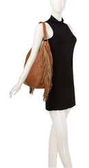 JY0466 Janice Fringe Hobo Bag - MiMi Wholesale