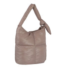 JYE0469 Casey Knotted Handle Puffer Tote Bag - MiMi Wholesale