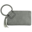 JYM0346 Soft Vegan Leather Wristlet/Clutch With Tassel - MiMi Wholesale