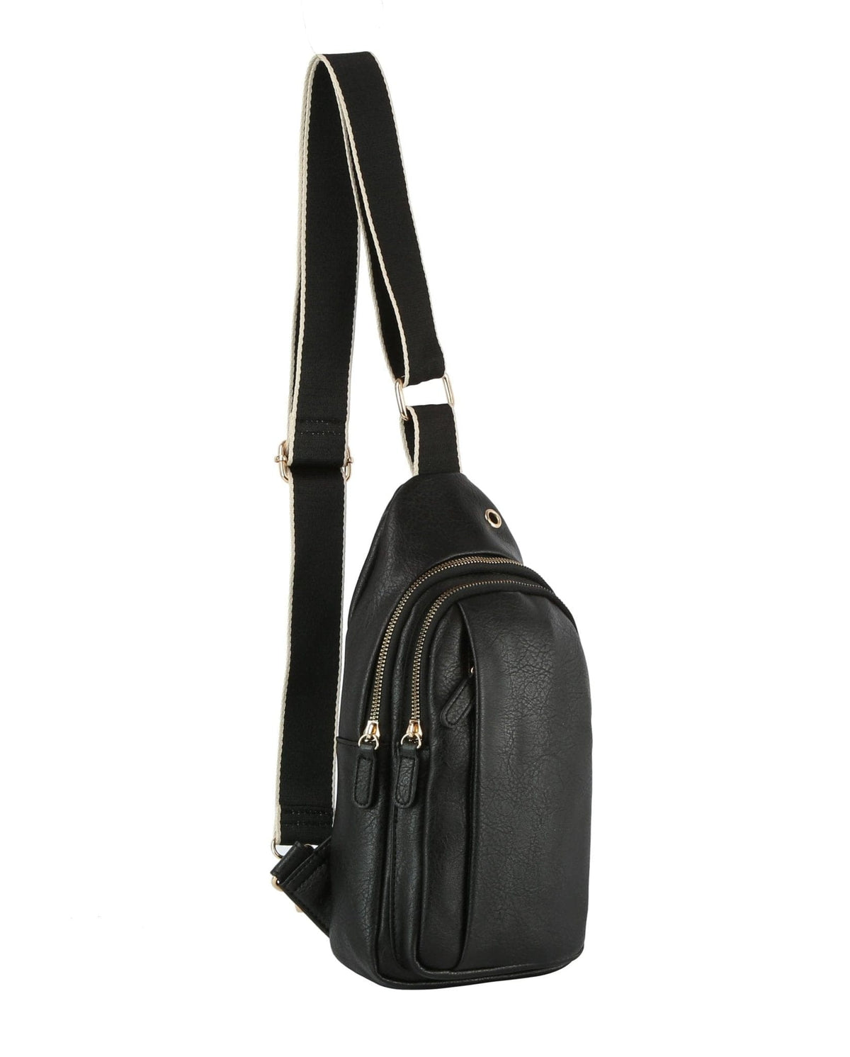 JYM0433 Wylie Double Zipper Sling Bag - MiMi Wholesale