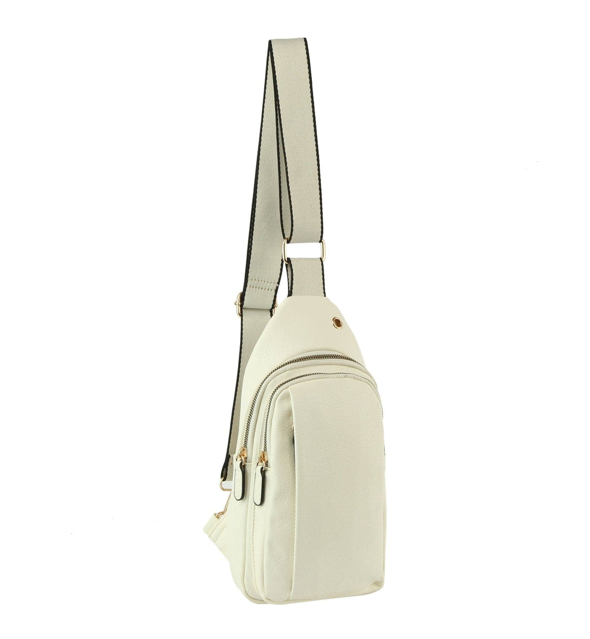JYM0433 Wylie Double Zipper Sling Bag - MiMi Wholesale