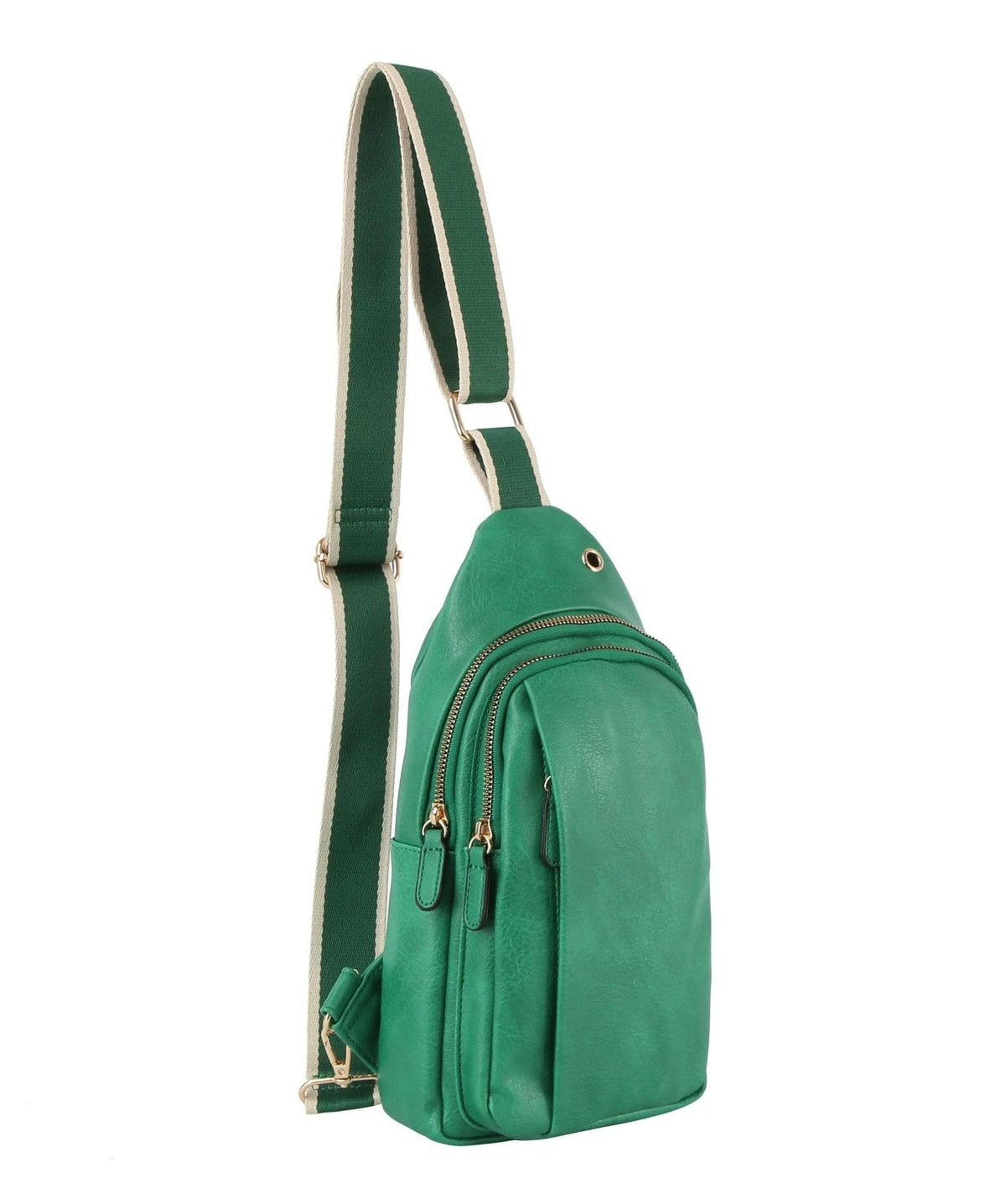 JYM0433 Wylie Double Zipper Sling Bag - MiMi Wholesale