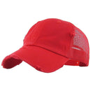 KBE-VM Premium Distressed Mesh Cotton Cap - MiMi Wholesale