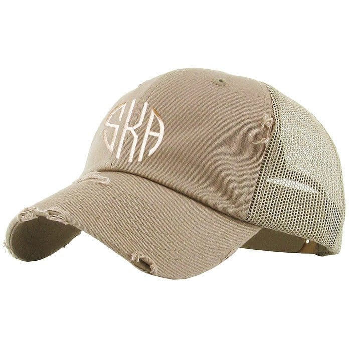 KBE-VM Premium Distressed Mesh Cotton Cap - MiMi Wholesale