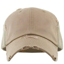KBE-VM Premium Distressed Mesh Cotton Cap - MiMi Wholesale