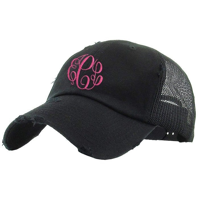 KBE-VM Premium Distressed Mesh Cotton Cap - MiMi Wholesale