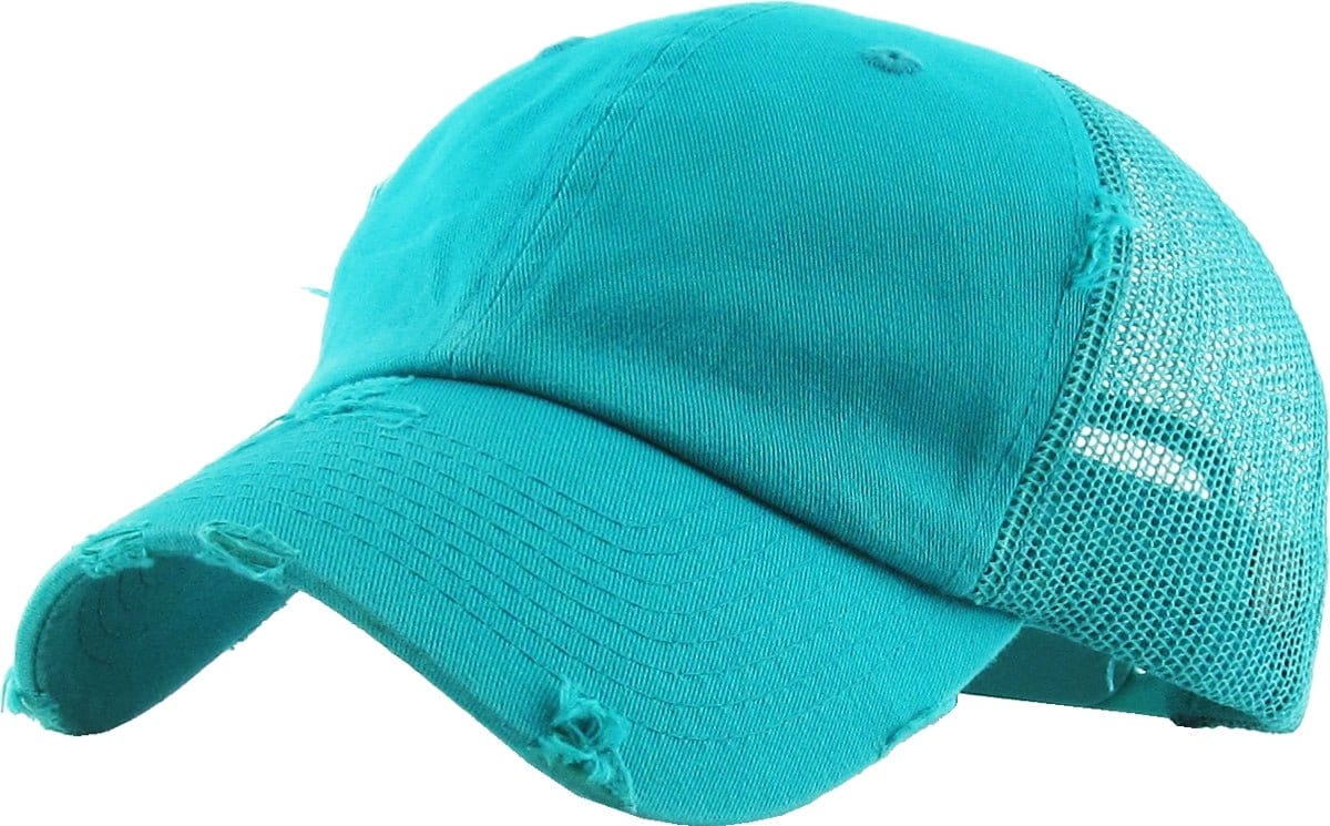 KBE-VM Premium Distressed Mesh Cotton Cap - MiMi Wholesale