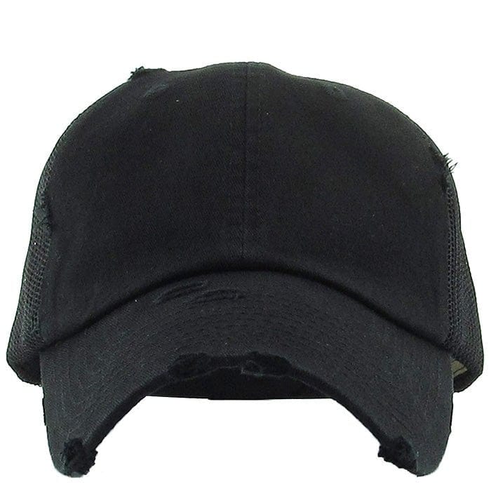 KBE-VM Premium Distressed Mesh Cotton Cap - MiMi Wholesale