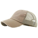 KBE-VM Premium Distressed Mesh Cotton Cap - MiMi Wholesale