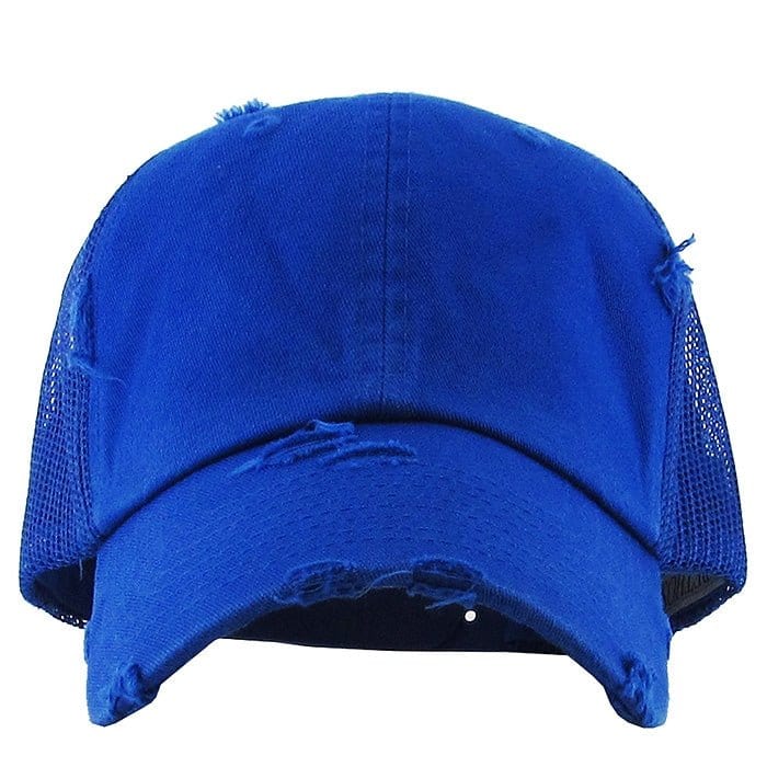 KBE-VM Premium Distressed Mesh Cotton Cap - MiMi Wholesale