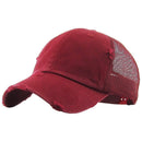 KBE-VM Premium Distressed Mesh Cotton Cap - MiMi Wholesale