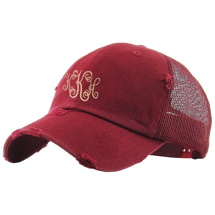 KBE-VM Premium Distressed Mesh Cotton Cap - MiMi Wholesale