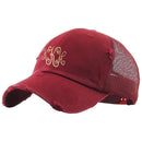 KBE-VM Premium Distressed Mesh Cotton Cap - MiMi Wholesale