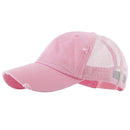 KBE-VM Premium Distressed Mesh Cotton Cap - MiMi Wholesale