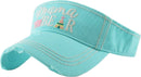 KBR129 MAMA BEAR Washed Vintage Sun Visor - MiMi Wholesale