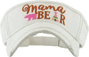 KBR129 MAMA BEAR Washed Vintage Sun Visor - MiMi Wholesale