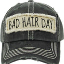 KBV1073 'BAD HAIR DAY' Distressed Cotton Cap - MiMi Wholesale