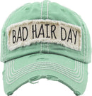 KBV1073 'BAD HAIR DAY' Distressed Cotton Cap - MiMi Wholesale