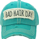 KBV1073 'BAD HAIR DAY' Distressed Cotton Cap - MiMi Wholesale