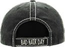 KBV1073 'BAD HAIR DAY' Distressed Cotton Cap - MiMi Wholesale