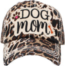 KBV1140 "DOG MOM" Washed Vintage Premium Cotton Cap - MiMi Wholesale